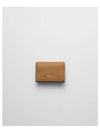 Small Leather Wallet Caramel - PRADA - BALAAN 2