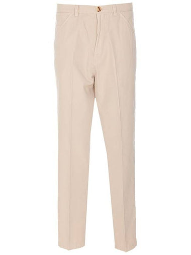 Twill Gabardine Trousers With Garment - BRUNELLO CUCINELLI - BALAAN 1