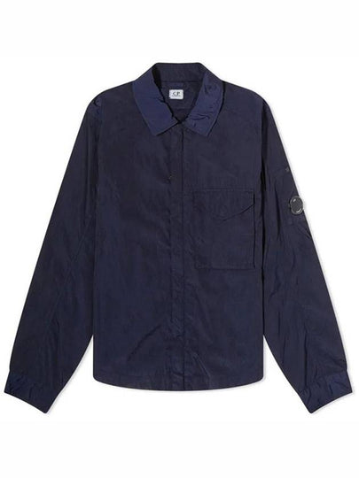 Chrome-R Zip-Up Over Long Sleeve Shirt Navy - CP COMPANY - BALAAN 2