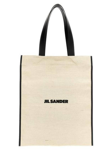 24FW Tote Bag J07WD0104P7060280 White Black - JIL SANDER - BALAAN 1