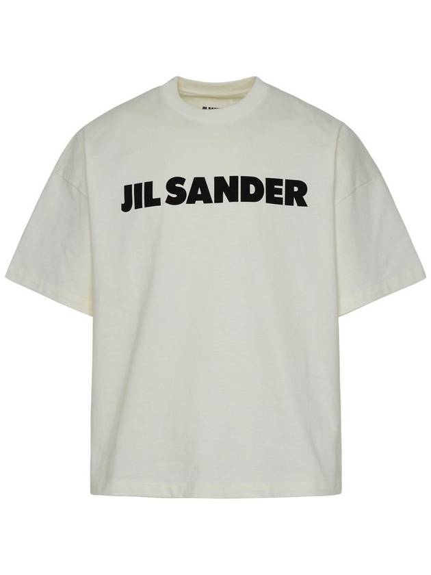 Men's Logo Cotton Short Sleeve T-Shirt White - JIL SANDER - BALAAN 2