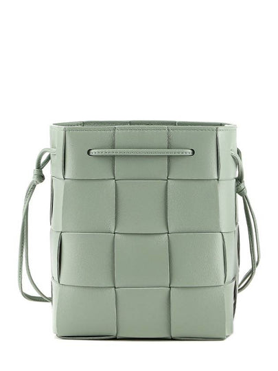 Intrecciato Cassette Small Bucket Bag New Sage - BOTTEGA VENETA - BALAAN 2