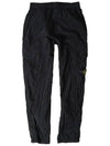 Compass Badge Pleated Track Pants Black - STONE ISLAND - BALAAN 2