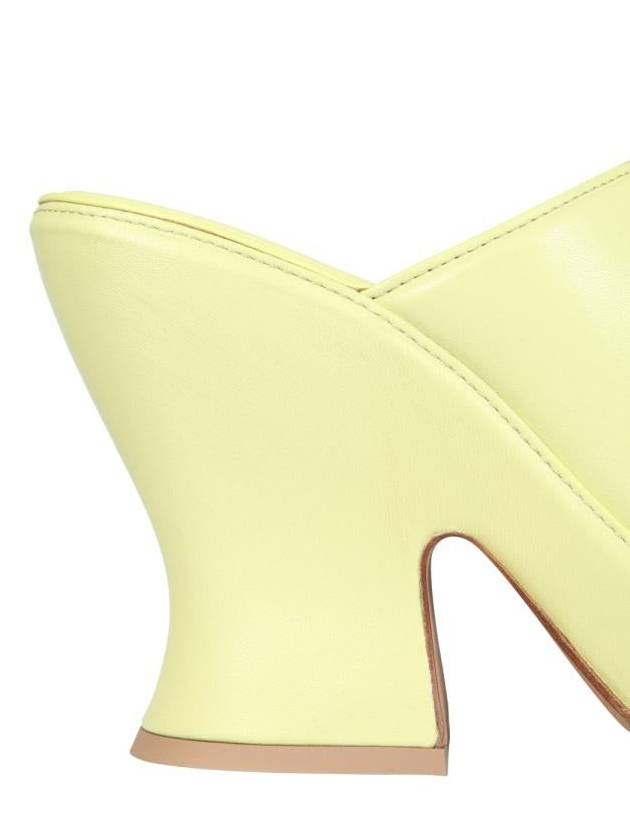 Lambskin Platform Wedge Heel Yellow - BOTTEGA VENETA - BALAAN 6