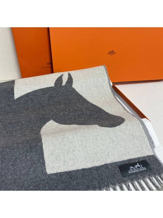 Casaque Love Story Muffler Gris Clair Ivoire - HERMES - BALAAN 2