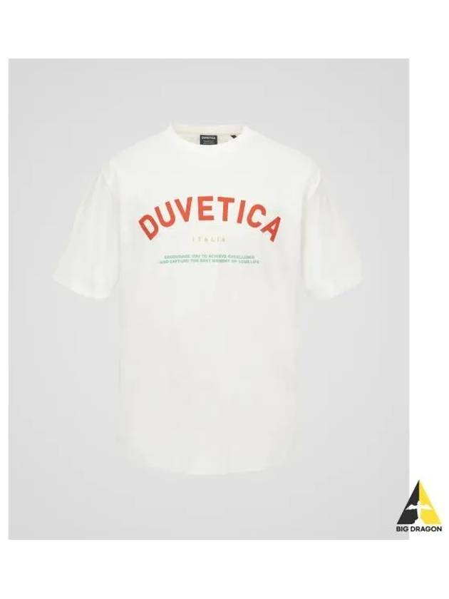 Hoe M Light Ivory Men s Short Sleeve T Shirt - DUVETICA - BALAAN 1