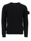 Men's Baguette Sleeve Wool Knit Top Black - FENDI - BALAAN 2