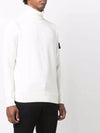 Waffen Patch Cotton Knit Turtleneck Off White - STONE ISLAND - BALAAN 3