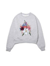 Brushed Options Soleil Blossom Bouquet Sweat Shirts MELANGE GRAY - LE SOLEIL MATINEE - BALAAN 2