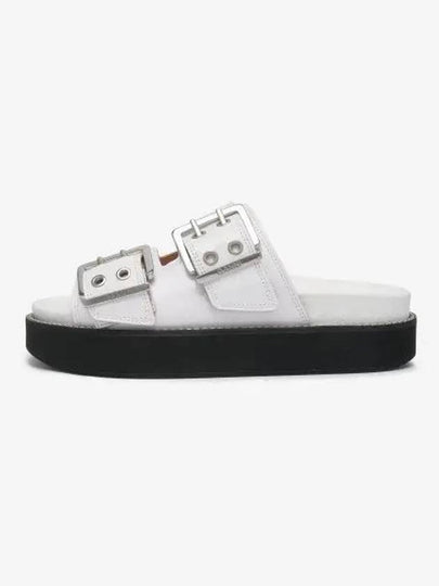 Buckle Slipper Slippers White - GANNI - BALAAN 2