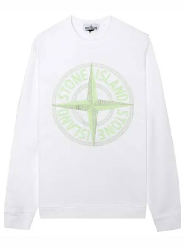 Garment Dying Compass Logo Embroidered Sweatshirt Men - STONE ISLAND - BALAAN 1