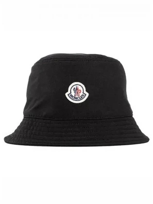 Logo Patch Bucket Hat Black Women s 271896 - MONCLER - BALAAN 1