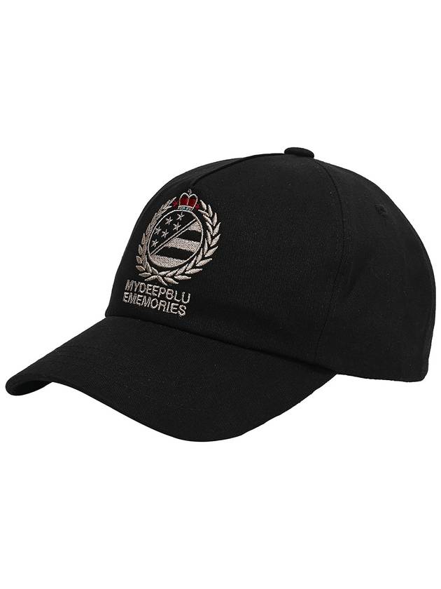 Logo Embroidered Ball Cap Black - MYDEEPBLUEMEMORIES - BALAAN 3