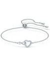 Hyperbola Infinity Heart Bracelet Silver - SWAROVSKI - BALAAN 2