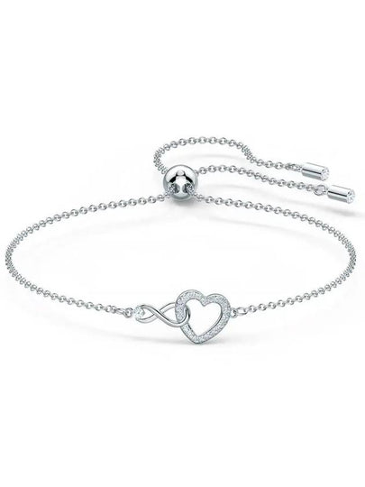 Hyperbola Infinity Heart Bracelet Silver - SWAROVSKI - BALAAN 2