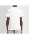 Logo Patch Cotton Short Sleeve T-Shirt White - STONE ISLAND - BALAAN 5