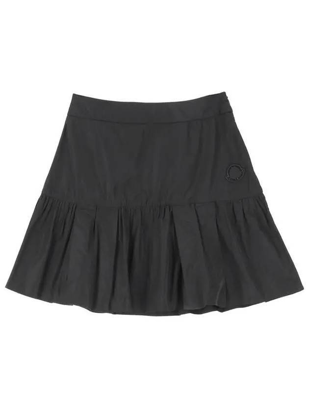 Taffeta Mini A-Line Skirt Black - MONCLER - BALAAN 1