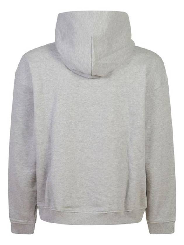 D Logo Patch Hoodie Grey - DIESEL - BALAAN 5