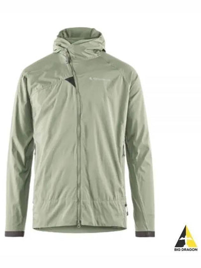 Men's Nal Hooded Windbreaker Swamp Green - KLATTERMUSEN - BALAAN 2