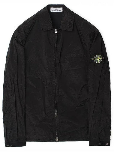 Nylon Metal Overshirt Zip-Up Jacket Black - STONE ISLAND - BALAAN 1