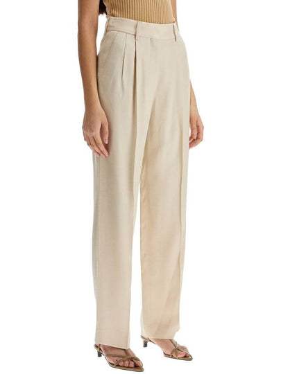 ivory viscose pants with embroidered pocket - BLAZE MILANO - BALAAN 2