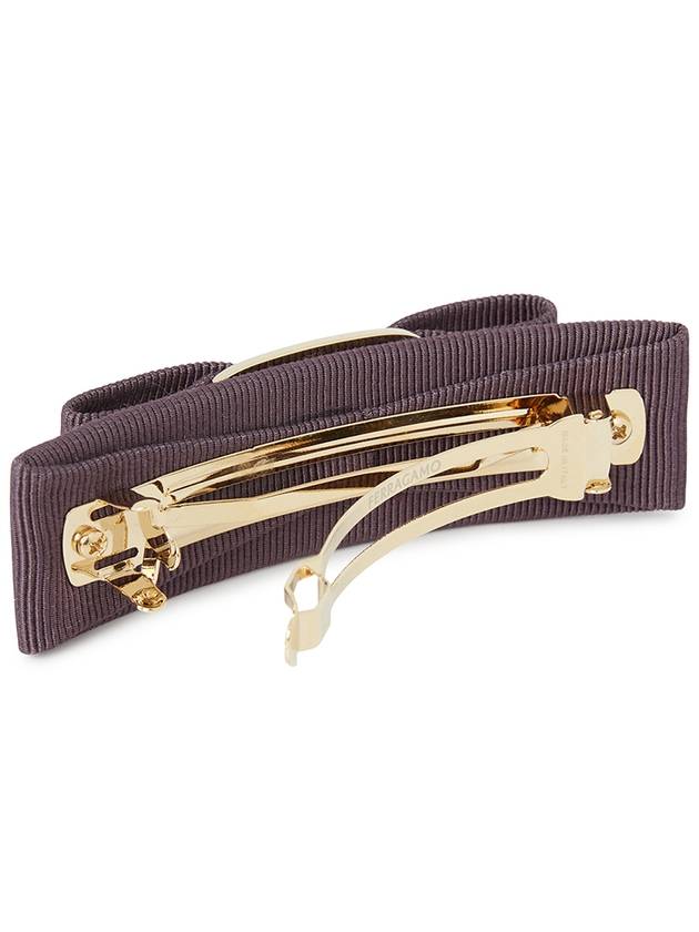 Vara Bow Hair Clip Purple - SALVATORE FERRAGAMO - BALAAN 4