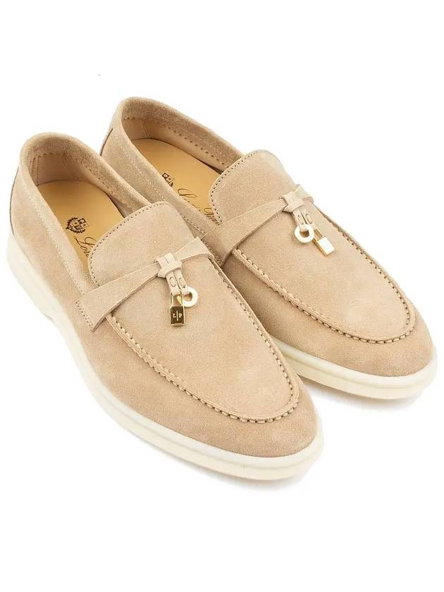 Summer Charms Walk Suede Loafers Sand Beige - LORO PIANA - BALAAN 2