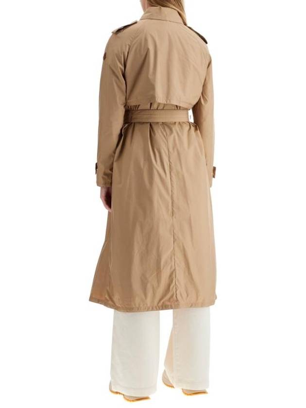 Women's Barbetane Down Trench Coat Camel Beige - MONCLER - BALAAN 4