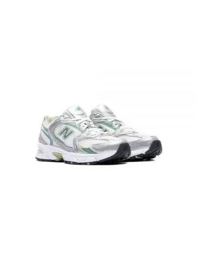 530 Low Top Sneakers Silver Metallic Green - NEW BALANCE - BALAAN 2