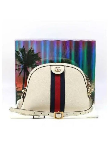 499621 Web Stripe Detail Gold Double G Ophidia Cross Bag - GUCCI - BALAAN 1