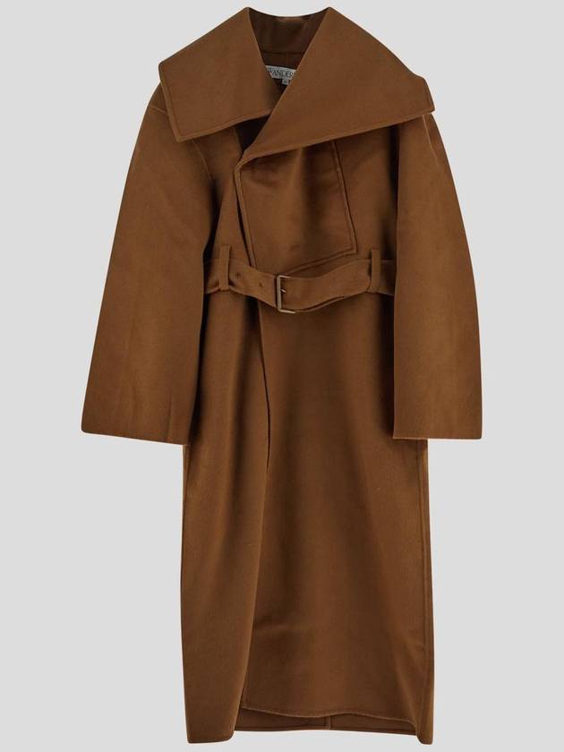 Belt Wrap Wool Single Coat Brown - JW ANDERSON - BALAAN 2