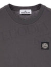 Logo Patch Short Sleeves T-Shirt  Steel Grey - STONE ISLAND - BALAAN 4