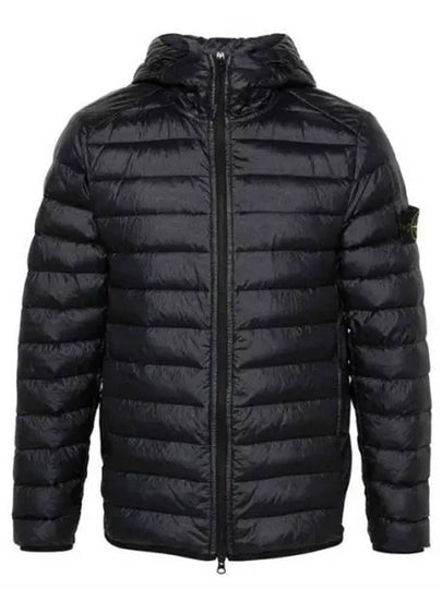 Loom Woven Chambers R Nylon Down TC Light Hoodie Down Jacket Midnight Blue - STONE ISLAND - BALAAN 2