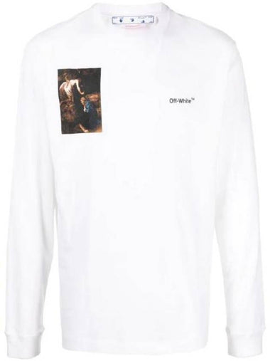 Caravaggio Root Print Long Sleeve T-Shirt White - OFF WHITE - BALAAN 1