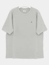 30/1 Sponge Fleece Short Sleeve Sweatshirt Grey - CP COMPANY - BALAAN 2