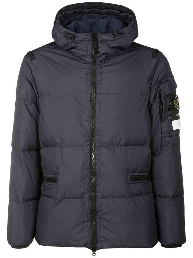 Men's Wappen Patch Crinkle Wraps Padding Navy - STONE ISLAND - BALAAN 1