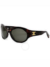 Celine Triomphe Smoke Oval Ladies Sunglasses CL40271I 52A 62 - CELINE - BALAAN 1