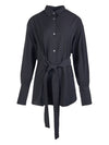 Condell belted shirt CONDELL SNW1095 BLACK - STUDIO NICHOLSON - BALAAN 1