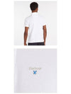 Men's Embroidered Logo Sports Polo Shirt White - BARBOUR - BALAAN 6