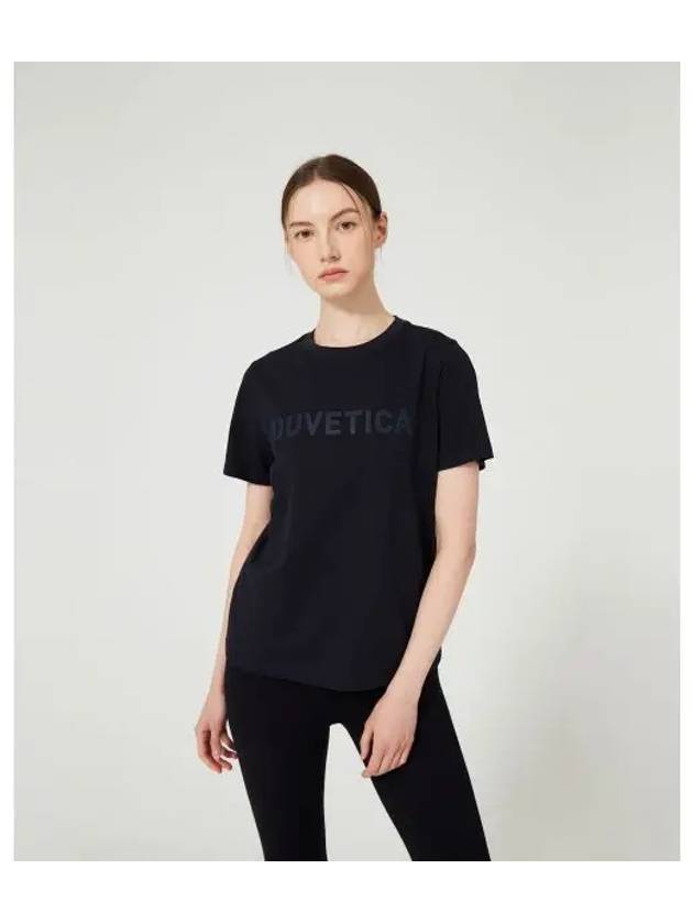 Nevsky W Dark Navy Women s Short Sleeve T Shirt - DUVETICA - BALAAN 1