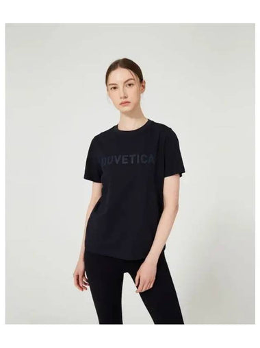 Points 5 Nevsky W Dark Navy Women s Short Sleeve T Shirt - DUVETICA - BALAAN 1