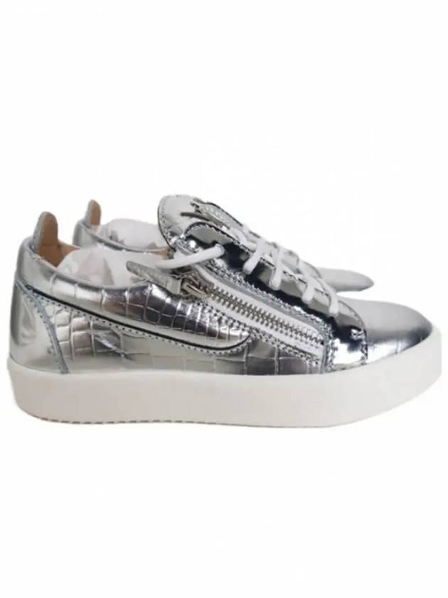 RW70001 035 Silver Snake Sneakers - GIUSEPPE ZANOTTI - BALAAN 1