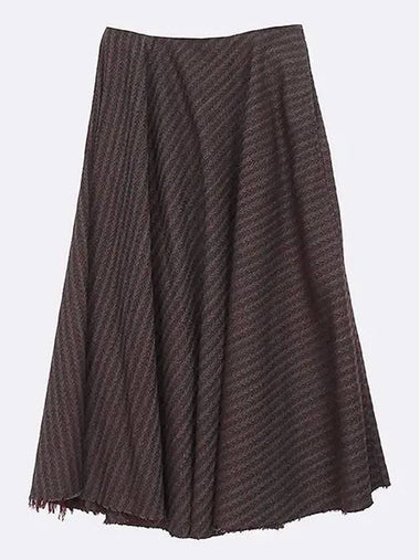 100 wool check pattern women s long skirt - GOLDEN GOOSE - BALAAN 1