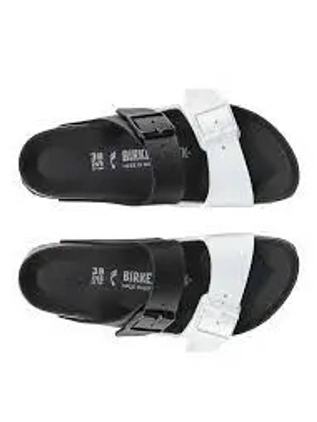 Arizona Split Slippers Black White - BIRKENSTOCK - BALAAN 2