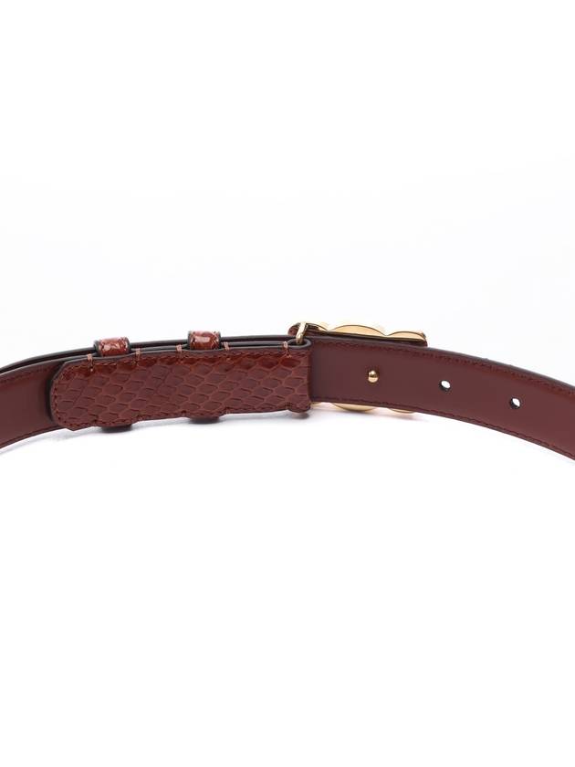 Medium Triomphe Python Belt Tan - CELINE - BALAAN 7