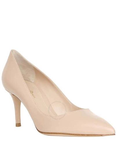 Gianvito Rossi 70MM Vitello Middle Heel Leather Pump Brand Size 38 US Size 8 - GIANVITO ROSSI - BALAAN 2