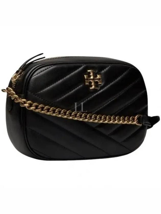 Chevron Kira Small Camera Cross Bag Black - TORY BURCH - BALAAN 2