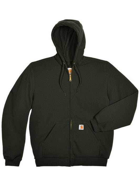 Midweight Thermal Hood Zip Up Black 104078 001 - CARHARTT - BALAAN 2