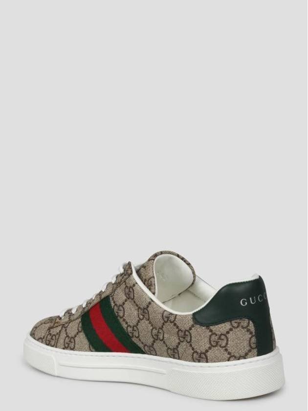 Ace GG Supreme Low Top Sneakers Beige - GUCCI - BALAAN 5