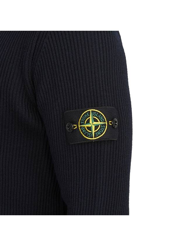 Men's Logo Patch Turtleneck Navy - STONE ISLAND - BALAAN 9